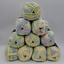 Yarn Outlet Variegated Aran Knitting/ Crochet Yarn 10X100g Balls 