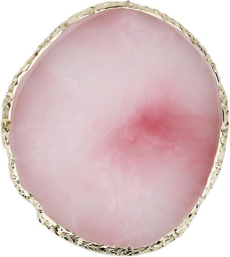 Pink resin agate nail - agate,