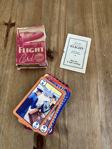 Vintage flight card - vintage, “flight”
