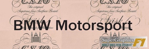 Fit bmw motorsport wheel decal - bmw,