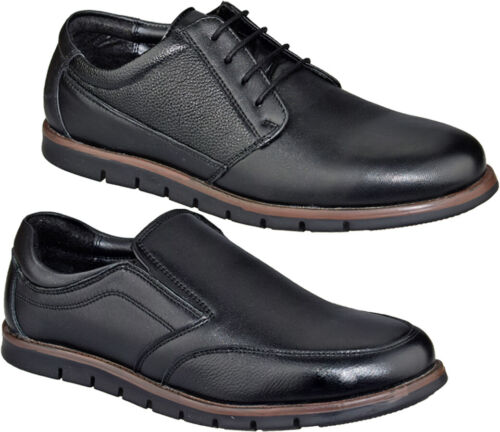 Mens leather casual smart - casual,