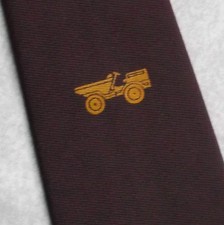 Tie Necktie Vintage Retro Mens Crested Club Association Society TIPPER TRUCK 