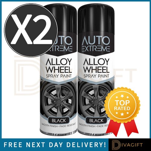 Black alloy wheel spray - wheel,