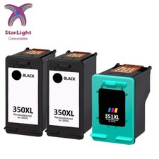 3 Ink Cartridge 350XL 351XL Fits For HP Photosmart 4225 C4200 C4205 C4210 C4240