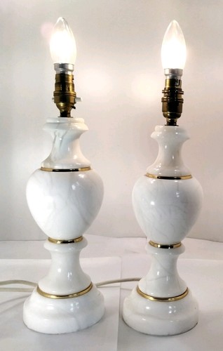 Pair marble alabaster onyx - pair, marble/alabaster/onyx