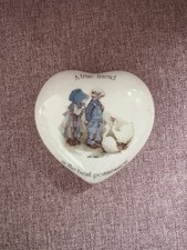 Vintage Holly Hobbie Trinket Pot With Lid Collectible Item