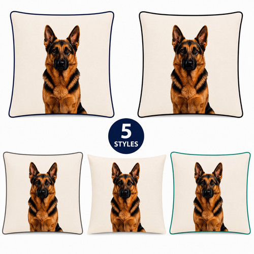German shepherd cushion - german,