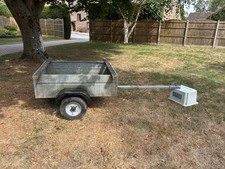 Car Trailer 3 x 4 ft. Galvanised steel. Good Usable Condition. 