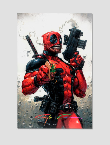 Deadpool taco print - deadpool, premium