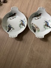 Ramekin le Faune Porcelain Birds Dish Set 2 Pieces