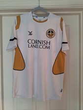 Truro City Football Shirt White Adults Large L  2011/12 Match Worn? No.15 FBT