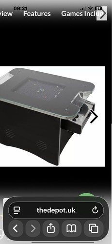 Arcade game coffee table - game,