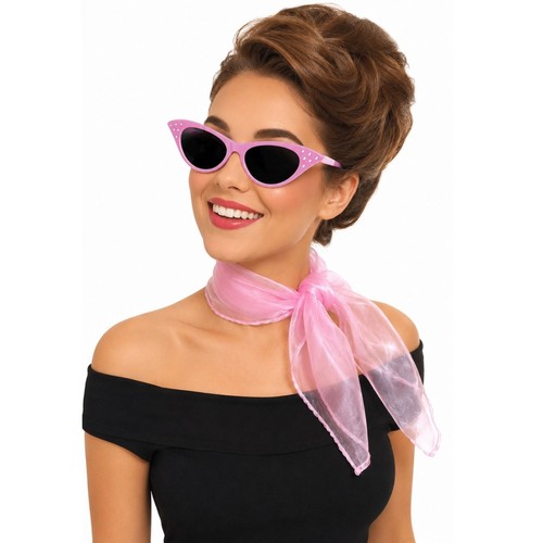 50s pink glasses scarf set - pink, &