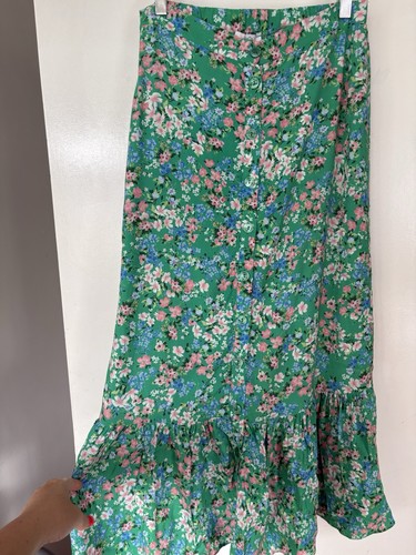 Green floral maxi - green,