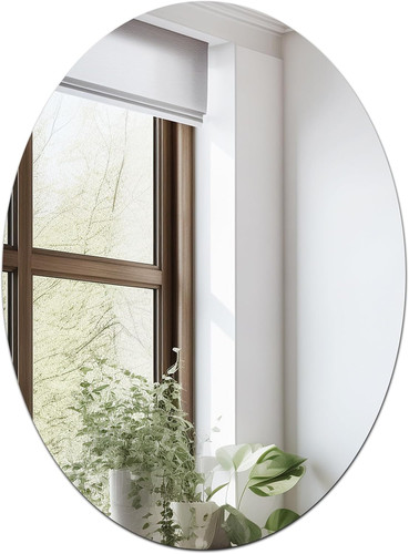 Oval wall mirror 33cm - mirror, x