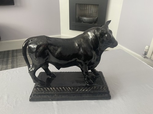 Vintage terracotta bull - vintage,