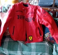 Michael Schumacher Ferrari Red Leather Jacket 2004 **PLEASE Read Description***