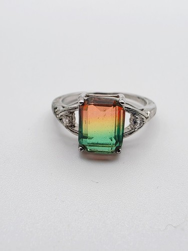 Ombre sunset cocktail ring - sunset,