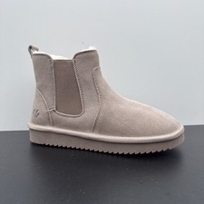 Fat Face Mabel Natural Suede Slipper Boots Ugg Size Uk Eu 37 Uk 4