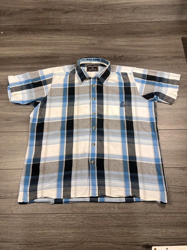 Old guys rule check shirt - guys, blue