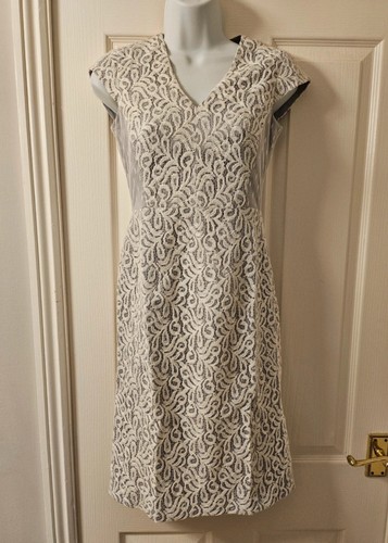 Reiss lace overlay dress - lace,