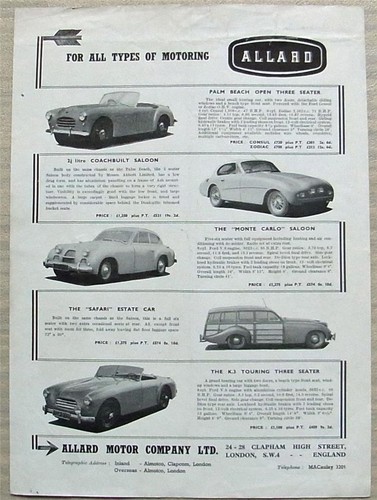 Allard car range sales - allard,