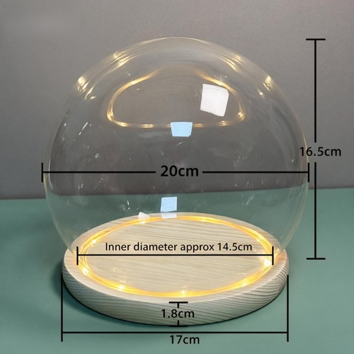 Luminous glass dome display - luminous,
