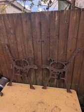 Vintage Cast Iron Bench Ends