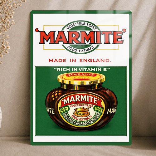 Marmite retro advert metal - marmite,