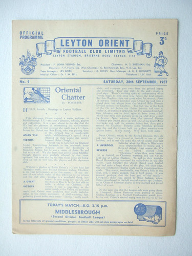 Leyton orient middlesbrough - orient, v