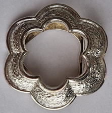 Vintage Brutalist Silver Tone
