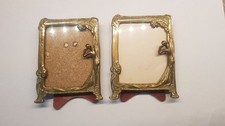 Pair Small Brass Picture