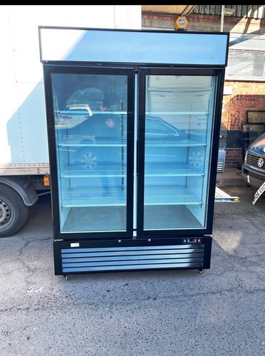 Tefcold upright glass double - tefcold,