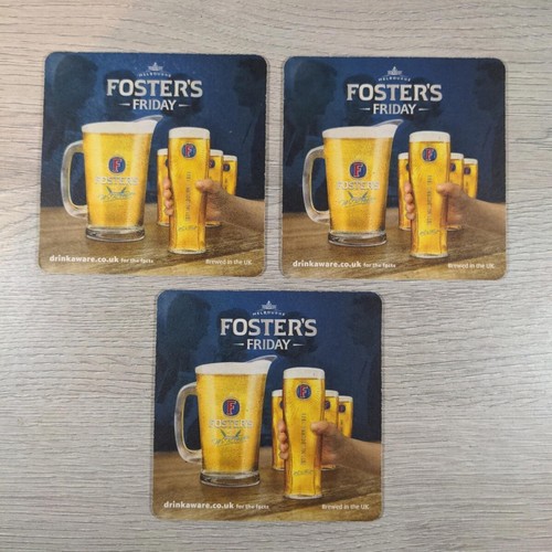 Fosters beer mats pub bar - fosters, x