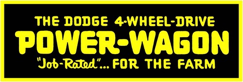 Dodge power wagon - wagon, job