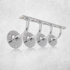 Set of 4 UAP Handrail Brackets Stair Hand Rail Bracket Bannister Support 65mm