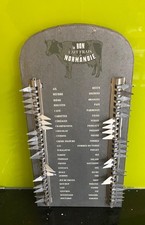 Vintage French Shopping List Reminder Metal Grocery Wall Sign