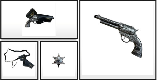 Cowboy gun holster set - gun, &