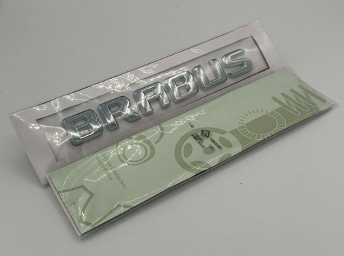 Oem brabus emblem chrome - chrome, rear