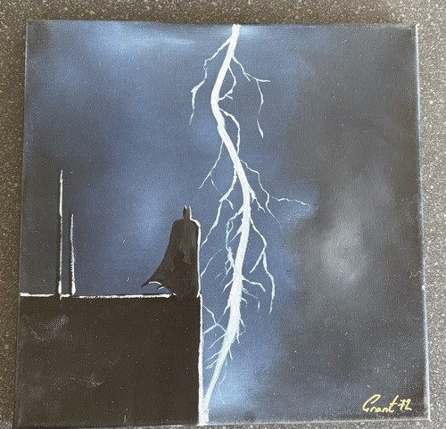 Batman oil painting - oil,