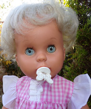 VINTAGE BLONDE FIRST LOVE ? VINYL DOLL WITH DUMMY