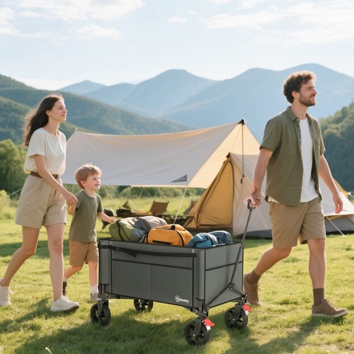Outsunny folding trolley - outsunny,