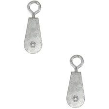  2pcs Pulley System DIY Attachment Crane Wire Rope Pulley Small Lifting Pulley