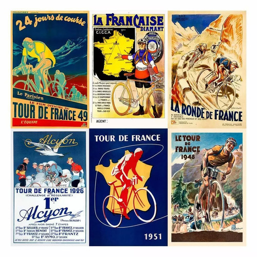 Cycling signs metal plaques - metal,