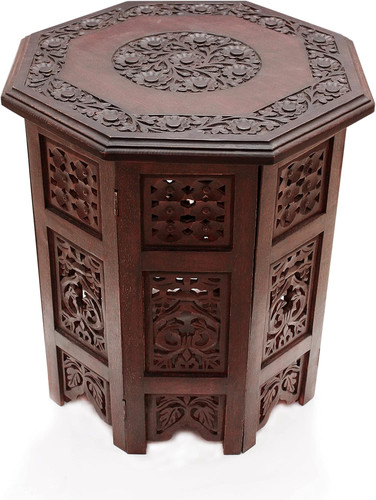 Solid wood accent end table - solid,