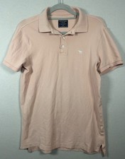 Abercrombie & Fitch Short Sleeve Polo Shirt  Faded Pink  Mens Size M