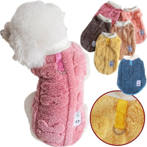 Fleece dog clothes jacket coat - fleece,