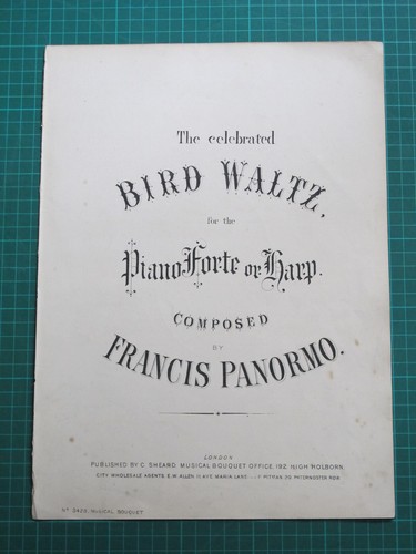 The celebrated bird waltz - waltz, for