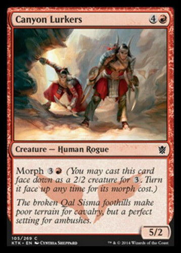Canyon lurkers khans tarkir - lurkers, of