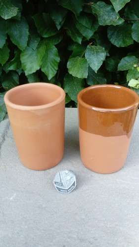Terracotta clay candle - candle, pots